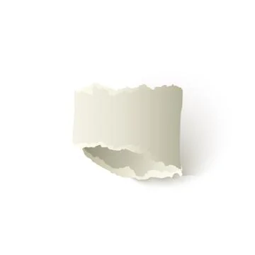 Vector torn twisted paper with ripped edges Stock Illustration