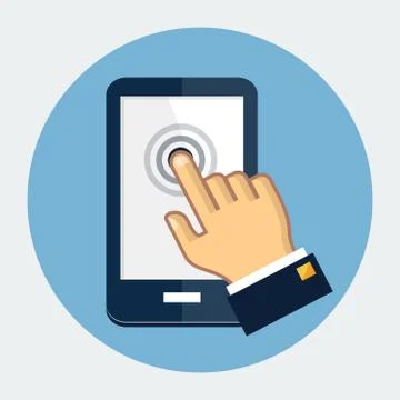 Vector touch finger icon Stock-Illustration
