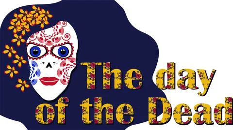 Vector. The traditional character of the Day of the Dead is Katrina. Stock Illustration