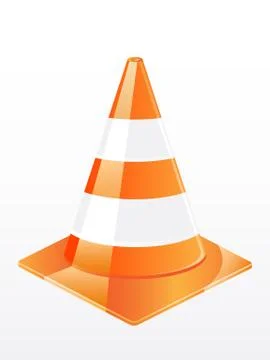 Vector traffic cone Stock Illustration