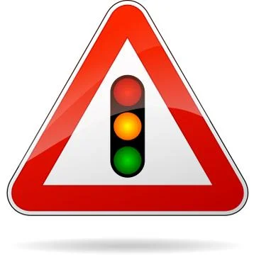 Vector traffic lights sign Stock Illustration