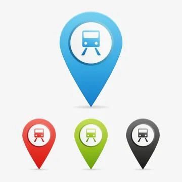 Vector train pointers Stock Illustration