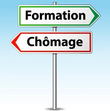 Vector training arrow sign Stock Illustration