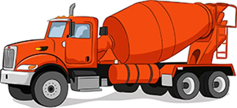 Vector of Transit Mixer. Stock Illustration