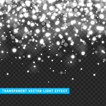 Vector with transparency light effect sparklers. Illustrazione stock