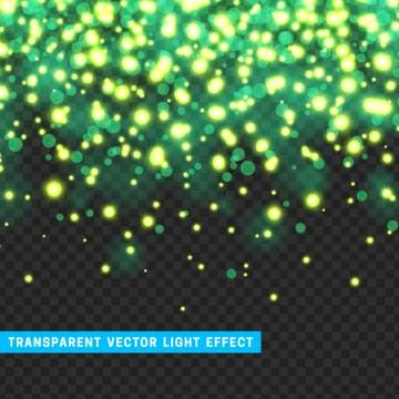 Vector with transparency light effect sparklers. Free Stock Illustration