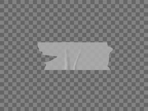 Vector transparent adhesive tape. Adhesive strip. Vector torn pieces of masking Stock Illustration