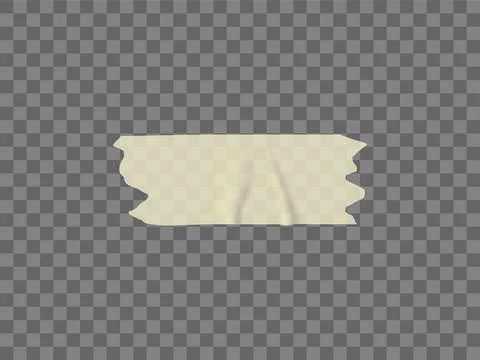 Vector transparent adhesive tape. Adhesive strip. Vector torn pieces of masking Stock Illustration