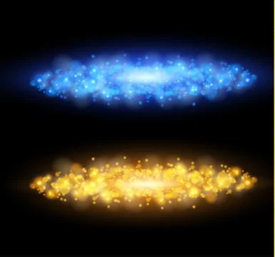 Vector transparent elegant light effect. White spark presentation empty place Stock Illustration