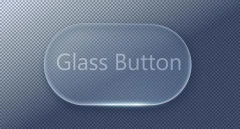 Vector transparent glass design elements. Stock Illustration