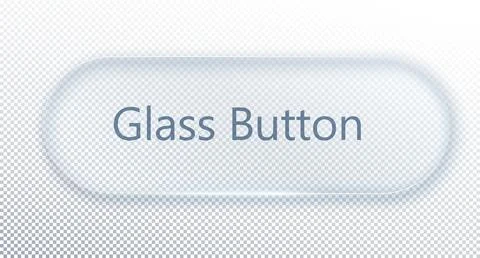 Vector transparent glass design elements. Stock Illustration