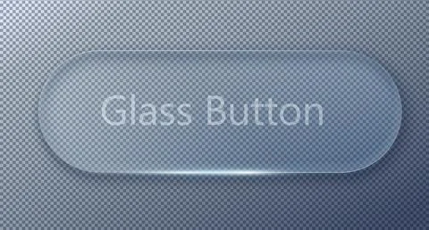 Vector transparent glass design elements. Stock Illustration