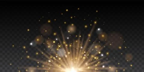 Vector transparent soft magic light effect Illustrazione stock