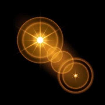 Vector transparent sunlight special lens flare Stock Illustration