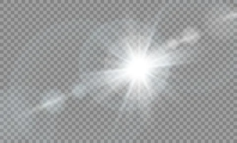 Vector transparent sunlight special lens flare light effect. Stock Illustration
