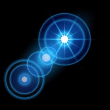 Vector transparent sunlight special lens flare Stock Illustration