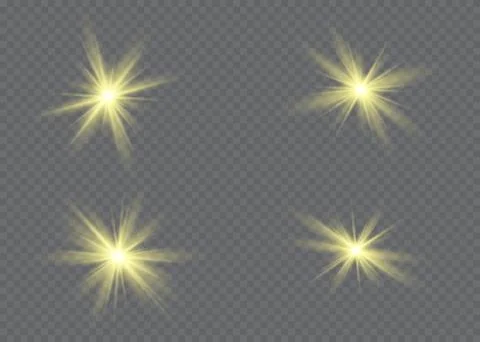Vector transparent sunlight special lens flare light effect Stock Illustration