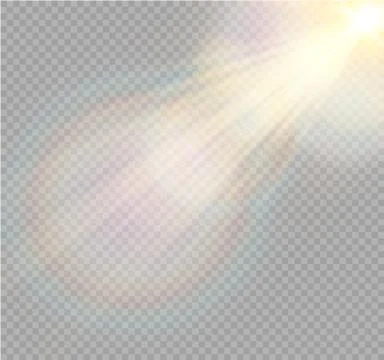 Vector transparent sunlight special lens flare light effect. Christmas abstract Stock Illustration