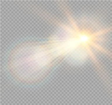 Vector transparent sunlight special lens flare light effect. Christmas abstract Stock Illustration