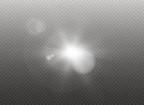 Vector transparent sunlight special lens flare light effect. Sun flash. Stock Illustration