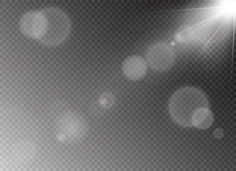 Vector transparent sunlight special lens flare light effect. Sun flash. Stock Illustration