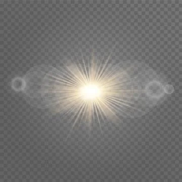 Vector transparent sunlight special lens flare light effect. Sun flash. Stock Illustration