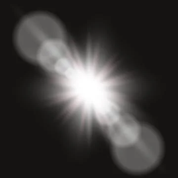 Vector transparent sunlight special lens flare light effect. Sun flash. Stock Illustration