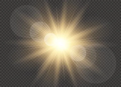 Vector transparent sunlight special lens flare light effect. Sun flash. Stock Illustration
