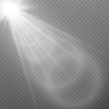 Vector transparent sunlight special lens flare light effect. Sun flash. Stock Illustration