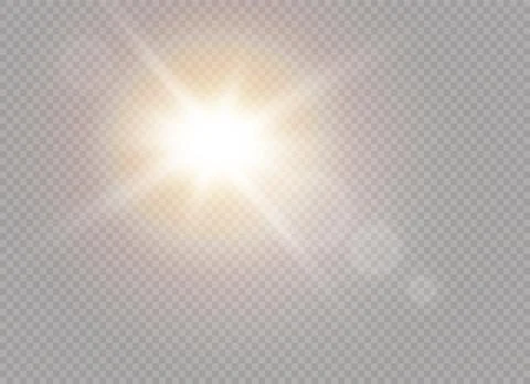 Vector transparent sunlight special lens flare light effect. Sun flash. Stock Illustration