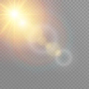 Vector transparent sunlight special lens flare light effect. Christmas abstract Stock Illustration