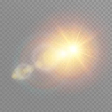 Vector transparent sunlight special lens flare light effect. Christmas abstract Stock Illustration