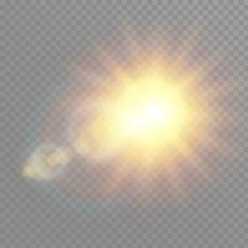 Vector transparent sunlight special lens flare light effect. Christmas abstract Stock Illustration