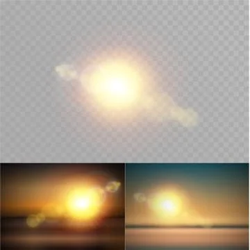 Vector transparent sunlight special lens flare light effect. Christmas abstract Stock Illustration
