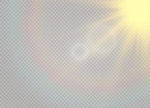 Vector transparent sunlight special lens flare light effect. Sun flash. Stock Illustration