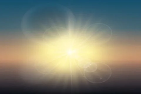 Vector transparent sunlight special lens flare light effect. Stock Illustration