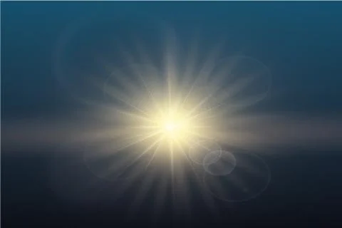 Vector transparent sunlight special lens flare light effect. Stock-Illustration
