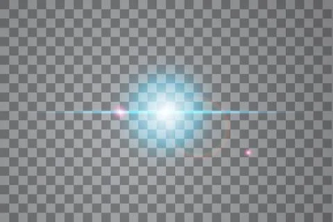 Vector transparent sunlight special lens flare light effect Stock Illustration