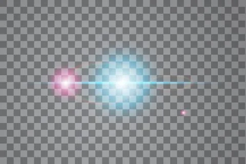 Vector transparent sunlight special lens flare light effect Stock Illustration