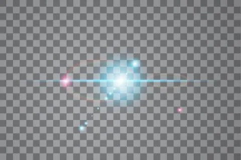 Vector transparent sunlight special lens flare light effect Stock Illustration