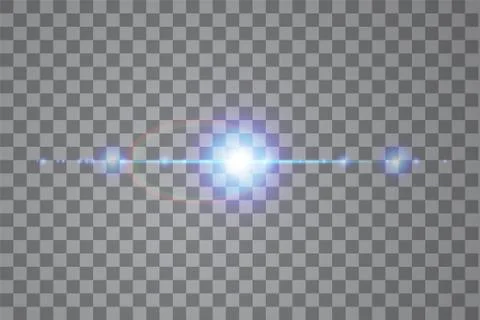 Vector transparent sunlight special lens flare light effect Stock Illustration