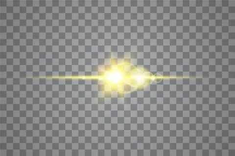 Vector transparent sunlight special lens flare light effect. Isolated sun flash Stock Illustration