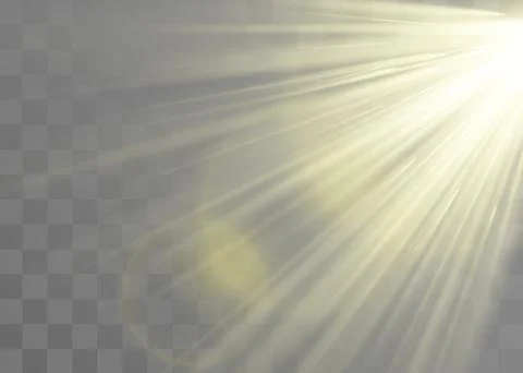Vector transparent sunlight special lens flare light effect. Stock Illustration