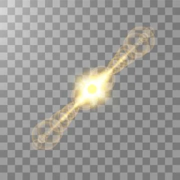Vector transparent sunlight special lens flare light effect. Sun isolated on Stock Illustration