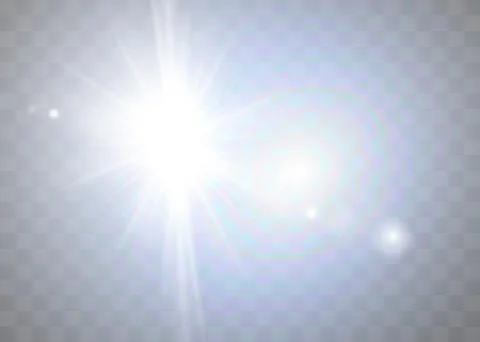Vector transparent sunlight special lens flash light effect.front sun lens flash Stock Illustration