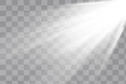 Vector transparent sunlight special lens flare light effect. Stock Illustration