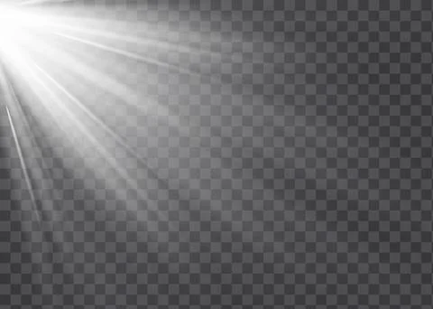 Vector transparent sunlight special lens flash light effect.front sun lens flash Stock Illustration