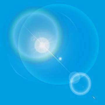 Vector transparent sunlight special lens flare light effect. Stock-Illustration