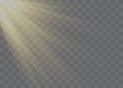 Vector transparent sunlight special lens flash light effect. Stock Illustration