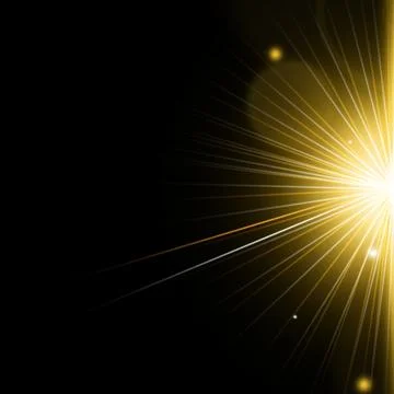 Vector transparent sunlight special lens flash light effect.front sun lens .. Stock Illustration